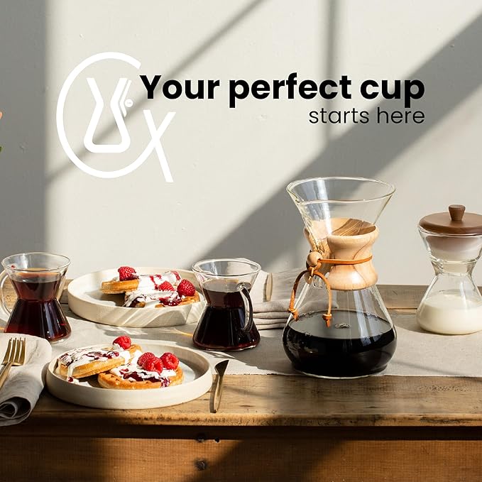 Chemex Ottomatic Coffeemaker Set - 40 oz. Capacity - Includes 6 Cup Coffeemaker