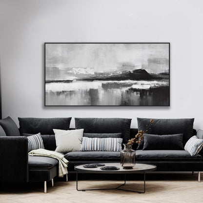 Abstract Wall Art Decor Large Canvas Art Wall Decor Prints Black and White Wall Art Decor Modern paintings Wall Decorations for Living Room Bedroom Kitchen Office 29" × 58"With Framed