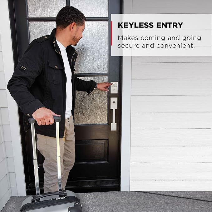 Kwikset SmartCode 260 Keyless Entry Electronic Keypad Deadbolt Door Lock with Auto-Lock, Custom User Codes, Advanced Security in Satin Nickel Contemporary