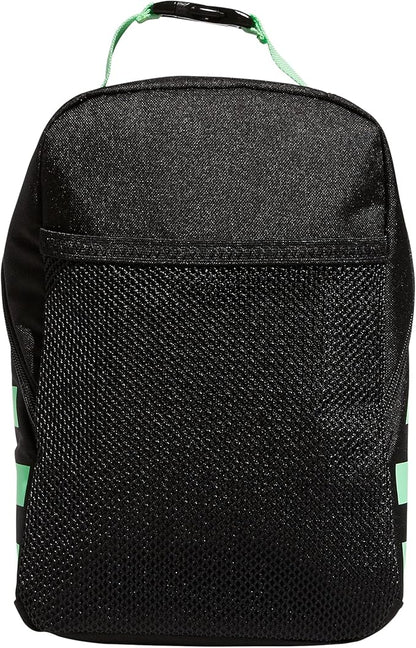 adidas Unisex Santiago Lunch Bag, Insulated School Food Container Box Discontinued, Black/Beam Green Nomad Camo Print/2.0, One Size