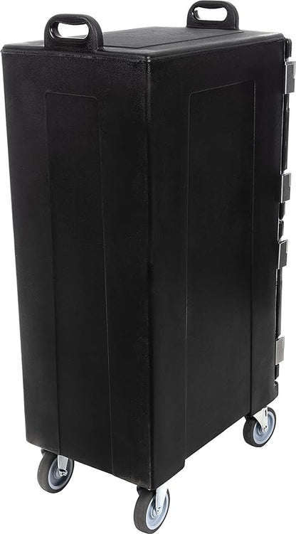 Carlisle FoodService Products Cateraide Insulated Front Loading Food Pan Carrier with Casters for Catering, Events, and Restaurants, Plastic, 10 Pans, Black