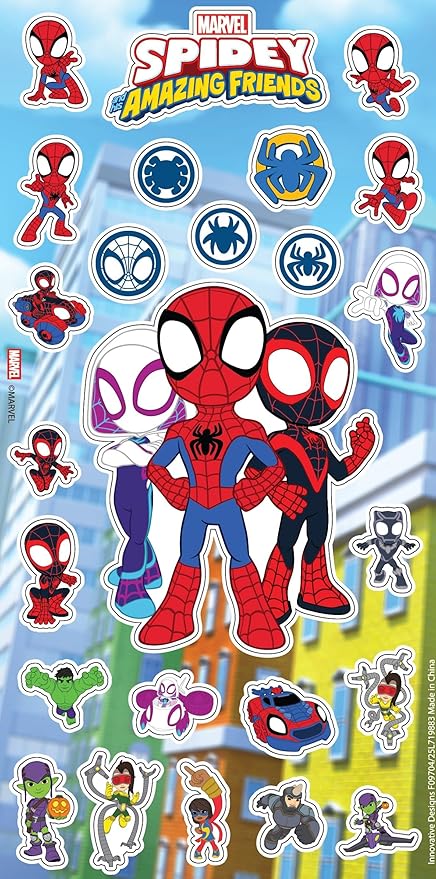 Marvel Spidey and Friends Lunch Box for Kids Set - Bundle with Spiderman Lunch Bag Plus Stickers, Water Bottle, and More | Spidey and Friends Lunchbox for Boys