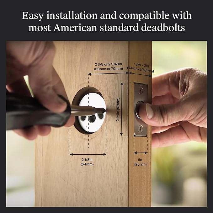 Level Lock+ WiFi Deadbolt Smart Lock - World's Smallest Smart Lock Plus Apple Home Key - Lock/Unlock Anywhere - Level App for iOS & Android - Works with Apple, Alexa, Google (Matte Black)