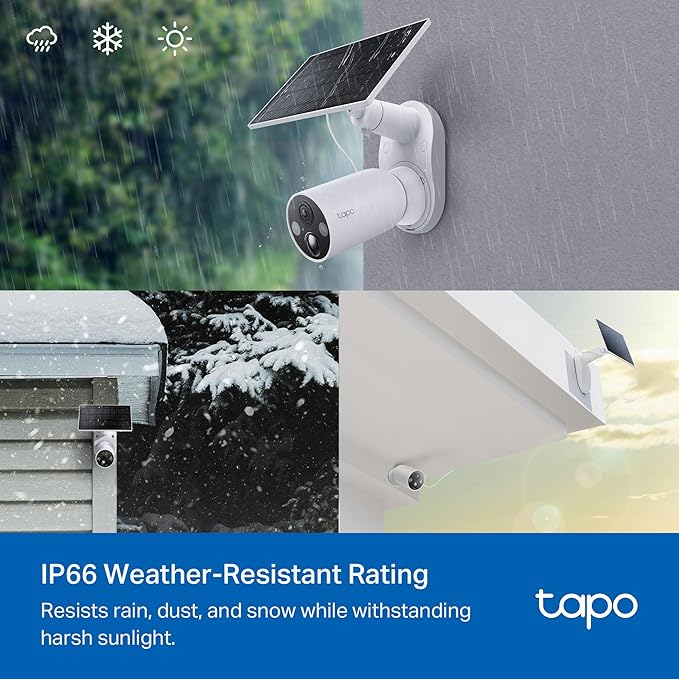 Tapo MagCam 2K+ Outdoor Wireless Security Camera - Battery Power with Solar Charging, Magnetic Mount, Person/Vehicle Detection, Subscription-Free Local Storage or Optional Cloud, Works with Alexa