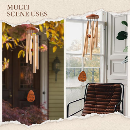 60th Wedding Anniversary Wind Chime, Happy 60th Anniversary Romantic Gifts for Couple, Parents, Wife, Husband, Friends, Diamond Anniversary's Keepsake Gifts Ideas-Large 36''