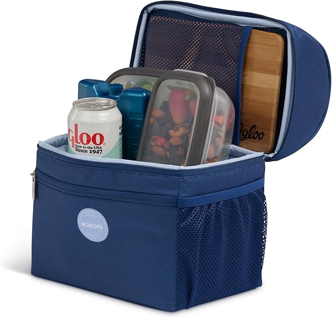 Igloo Gripper Soft Sided Cooler Bag | Insulated Dual Compartment Lunch Cooler