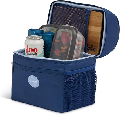 Igloo Gripper Soft Sided Cooler Bag | Insulated Dual Compartment Lunch Cooler