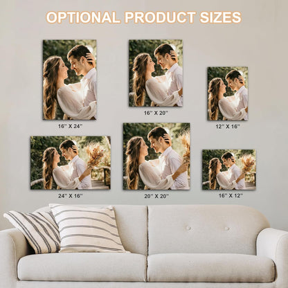 WayToLight Custom Canvas Prints with Your Photos Framed Personalized Picture Canvas Prints Wall Art Ideal for Home Decor Christmas Family Gifts (16" x 24")