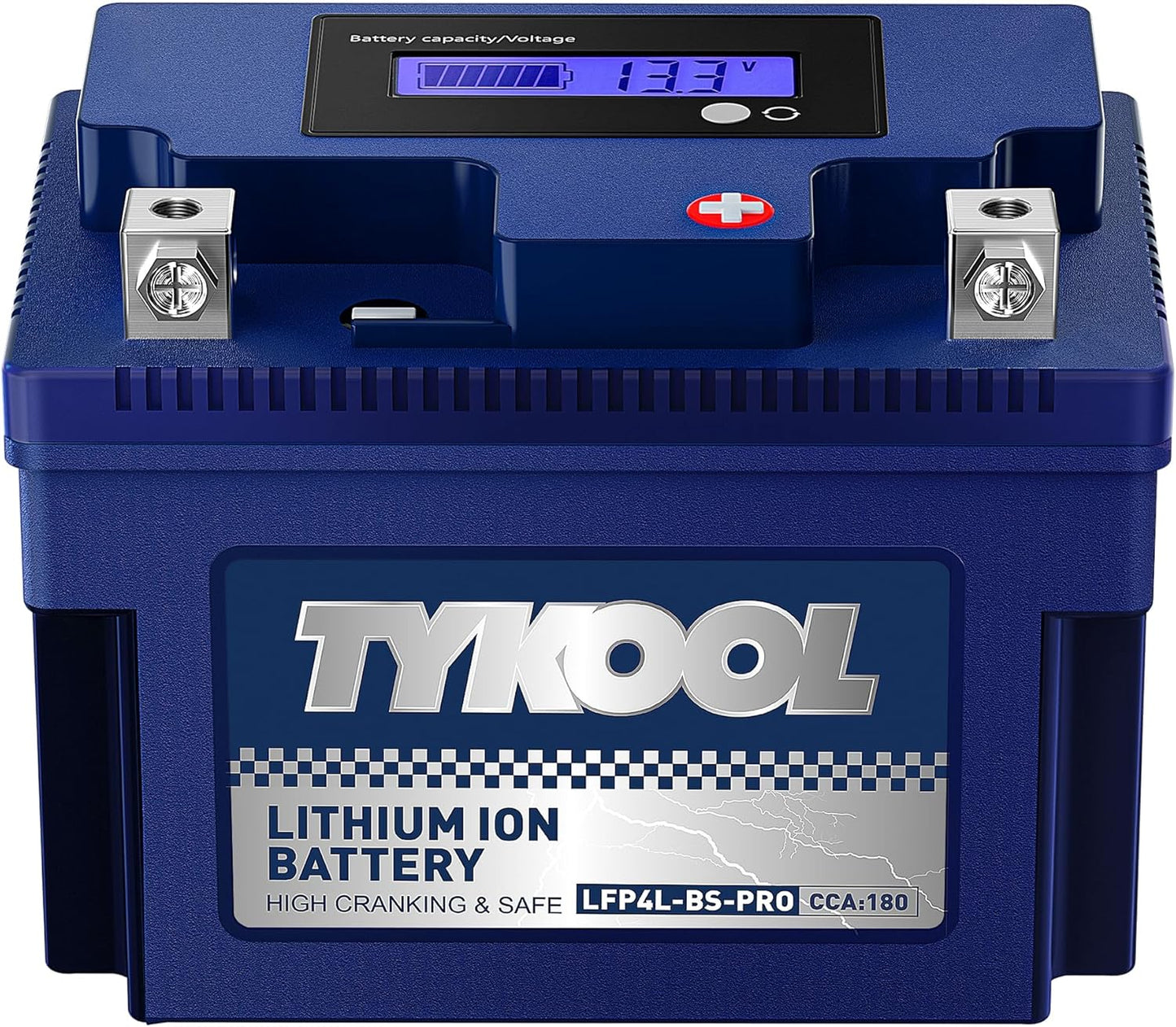 TYKOOL YTX4L-BS-Pro High PerformanceLithium Motorcycle Battery,180CCA 12.8V 3Ah LiFePO4 Powersports Battery,Built-in BMS,for Dirt bikes,ATV,Scooter,4 wheeler,Hongda grom,Motocross,Riding Lawn Tractor