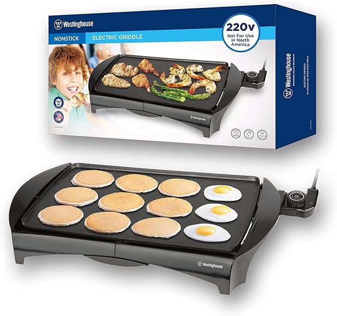220 volt griddle Family Size grill 220 Volts WKGL2456 220v 240 volts (NOT FOR USE IN USA)