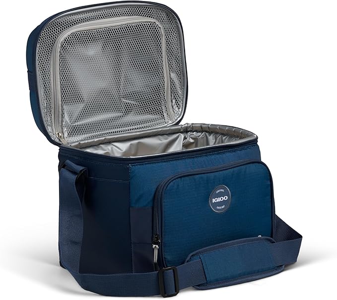 Igloo Gripper Soft Sided Cooler Bag | Insulated Dual Compartment Lunch Cooler