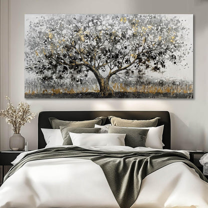 SDYA Tree Prints for Wall Decor Gold Large Paintings Vintage Home Decor 29"x58" Kitchen Pictures for Wall Artwork for Living Room