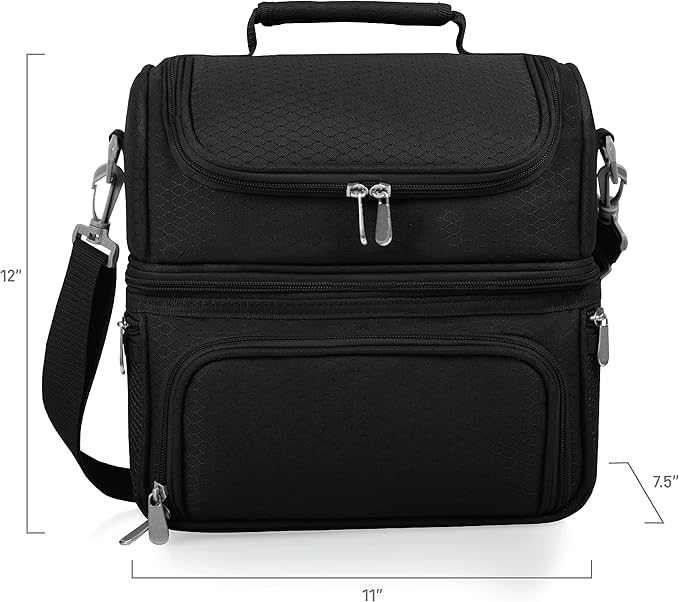 PICNIC TIME NFL unisex-adult NFL Pranzo Lunch Bag, Insulated Lunch Box with Picnic Set, Lunch Cooler Bag