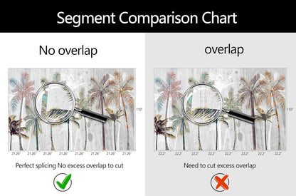 Hand Painted Coconut Tree Wallpaper Bedroom Tropical Plants Leaves Landscape Wall Mural Living Room (Not Peel and Stick)