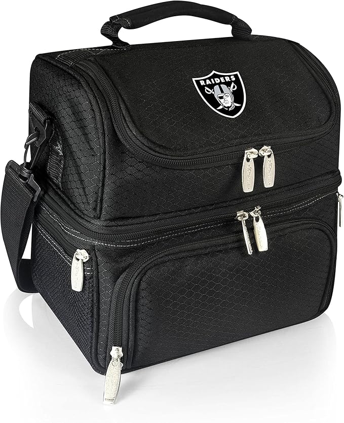 PICNIC TIME NFL unisex-adult NFL Pranzo Lunch Bag, Insulated Lunch Box with Picnic Set, Lunch Cooler Bag