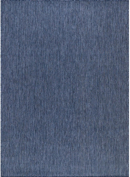 CAMILSON Outdoor Rug 5x7 Modern Area Rugs for Indoor and Outdoor Patios and Porches - Waterproof, Washable, Non-Shedding, Easy-to-Clean Outside Carpet (5 x 7, Solid - Navy Blue)