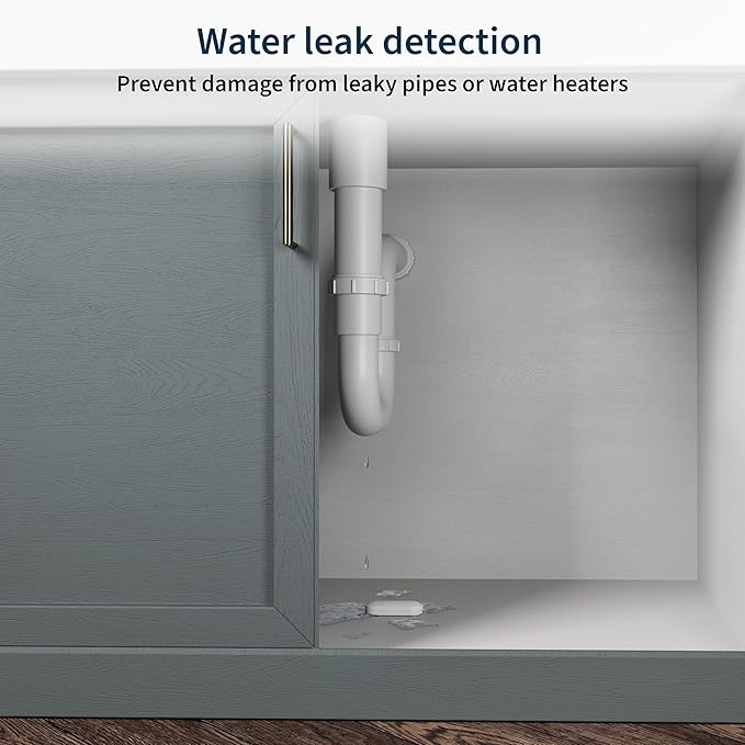 Arlo All-in-One Sensor - 8 in 1 with Open/Close Detection, Motion Sensor, Water Leak Detection, Freeze Detection, Tilt Detection, Smoke Alarm Listening, CO Alarm Listening - 1 Pack, Add-On, MS1001