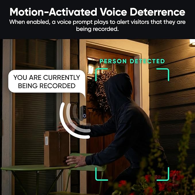Wyze Battery Video Doorbell Wireless Camera, 1536x1536 HD+ with Color Night Vision, 2-Way Audio, 1:1 Head-to-Toe View, Person/Vehicle/Package Monitor, Wire-Free/Wired Option, 1 Minute Easy Setup