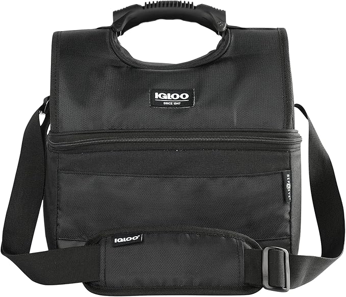 Igloo Gripper Soft Sided Cooler Bag | Insulated Dual Compartment Lunch Cooler