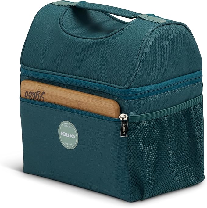 Igloo Gripper Soft Sided Cooler Bag | Insulated Dual Compartment Lunch Cooler