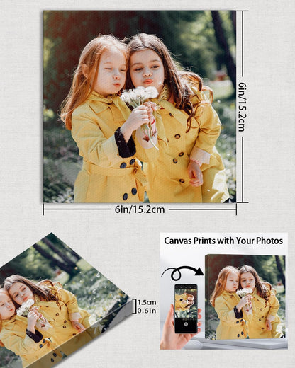 AbcCustomize Custom Canvas Prints,Transform Your Memories into Beautiful Art with Personalized Photo on Canvas,Personalized Canvas Wall Art for Home Decor, Gifts, and Keepsakes