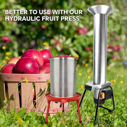 SQUEEZE master Electric Grinder -Stainless Steel Fruit Crusher-1100W-3400R/min-Apple Crusher For Wine and Cider Pressing
