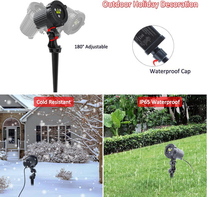 Outdoor Laser Christmas Projector Lights 18 Pattern Decorative Laser Projector for Home and Garden