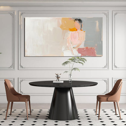 Abstract Canvas Wall Art Decor Canvas Wall Art Pictures for Living Room Artwork for Walls Abstract Canvas Art Wall Decor Pink Wall Art Paintings Prints Art Work for Room Office Home Wall Decor 24"x48"