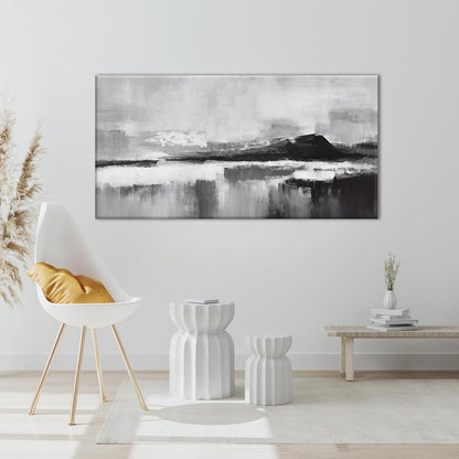 Black and White Abstract Canvas Wall Art Decor Modern Wall Decorations Home paintings Decor Wall Art Prints Artwork for Living Room Wall Bedroom Kitchen Office Decor 20"×40"