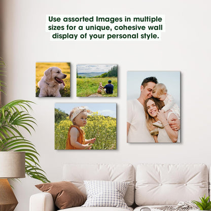 Custom Canvas Prints with Your Photos – Personalized Picture To Canvas Wall Art, Perfect for Home Decor, Gifts & Keepsakes, Ready to Hang (12" L x 36" W x .75”D, Classic Black)