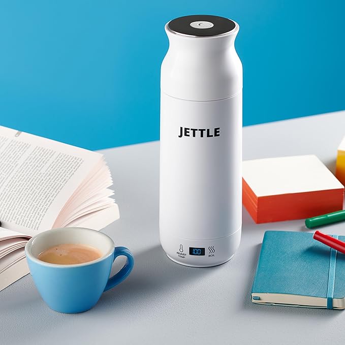 Electric Kettle - Travel Portable Heater for Coffee Tea Milk Soup - Stainless Steel Travel Water Boiler tea pot with Temperature Control - LED - Automatic Power Off - 450ml - Kitchen Appliance