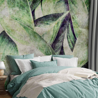 artgeist Wall Mural Tropical Leaves 157"x110"XXL Non-Woven Wallpaper Fleece Wall Decor Photo Print Picture Image Design Jungle Nature Botanical b-C-0844-a-a