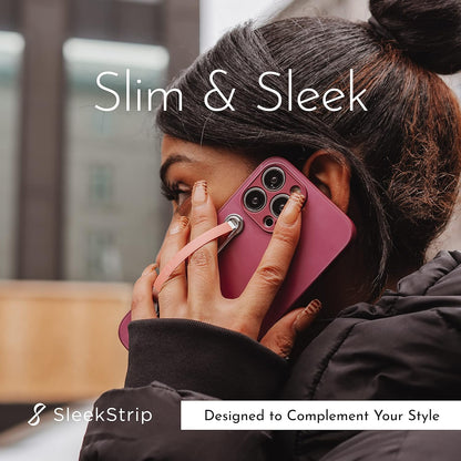 SleekGrip Premium, Swappable Phone Stand & Grip- Ultra Thin Convertible Grip Holder Fits Most iPhone and Android Cases, Phone Strap Compatible with Wireless Chargers and Car Mounts