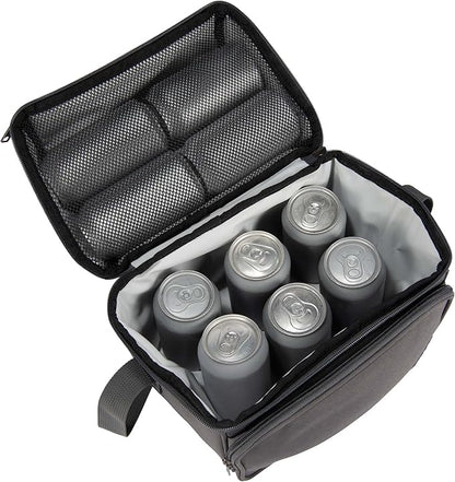 Carhartt Camping Cooler, Worksite Lunchbox, Soft Shell Lunch Bag for Construction Sites, Work and Everyday Use, Gray