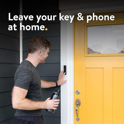 Nuki Keypad 2, Fingerprint Door Access, Secure Code Entry for Smart Lock, Easy Install, Keyless Entry for Kids, Seniors, Guests, Smartphone-Free Access