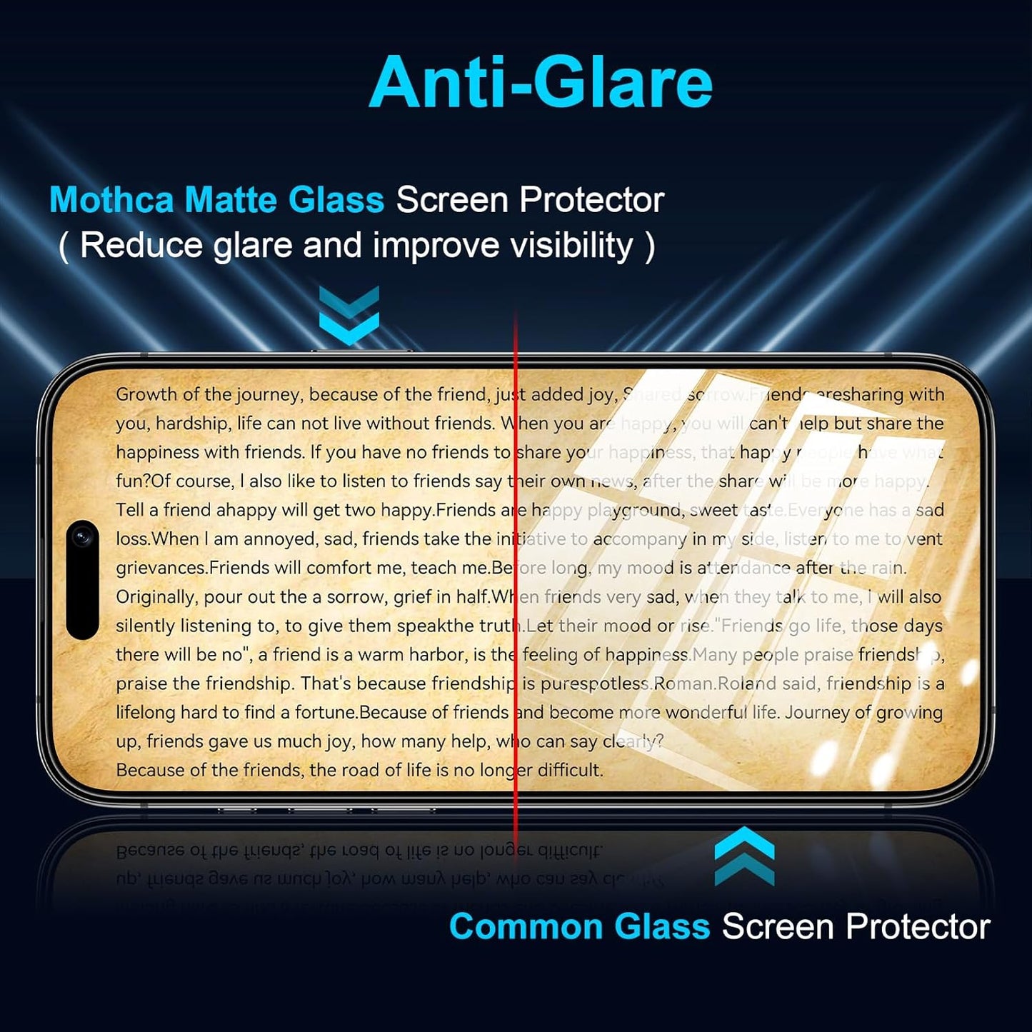 Mothca 2 Pack Matte Glass Screen Protector for iPhone 16 Pro Max 6.9-inch [Auto Fit Box Dust-Free] Edge to Edge Full Coverage Anti-Glare & Anti-Fingerprint Tempered Glass, Bubble Free, Smooth as Silk