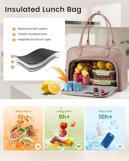 LOVEVOOK Tote Bag for Women,Light Puffer Tote Bag with Multi-pockets,Stylish Carry on Laptop Bags for Daily,Travel,Work,Gym | with Multi-pockets, Stylish, Carry on, for Daily, Travel, Work