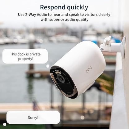 Arlo Go 2 1080p Cellular LTE Security Camera - Wireless Outdoor Camera, Removable Rechargeable Battery, Animal Detection, AI Event Captions, 2-Way Audio, SIM Card Sold Separately