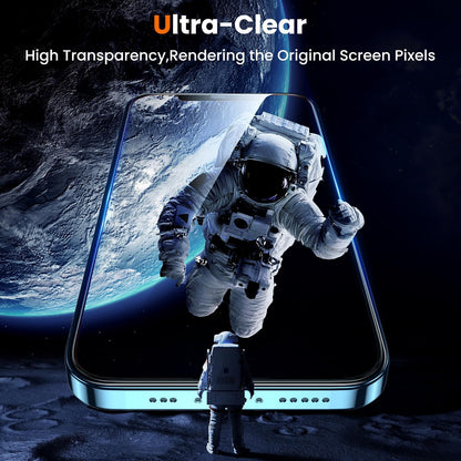 UniqueMe for iPhone 12 Pro Max Screen Protector - [Military Grade Shatterproof & 9H+ Hardness] Screen Protector 12 Pro Max Tempered Glass Full Coverage Protection, Easy Installation, 2 Packs