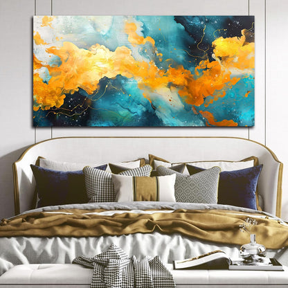 LAOTOART Colorful Wall-Art - Large Abstract Canvas Wall-Art - Paintings for Wall Decorations Ready to Hang Size 29" x 59"
