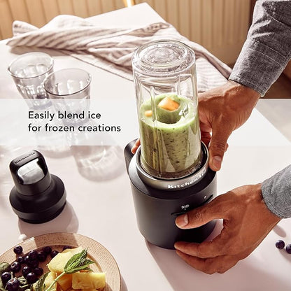KitchenAid Go™ Cordless Personal Blender - battery sold separately, KSBR200, Black Matte
