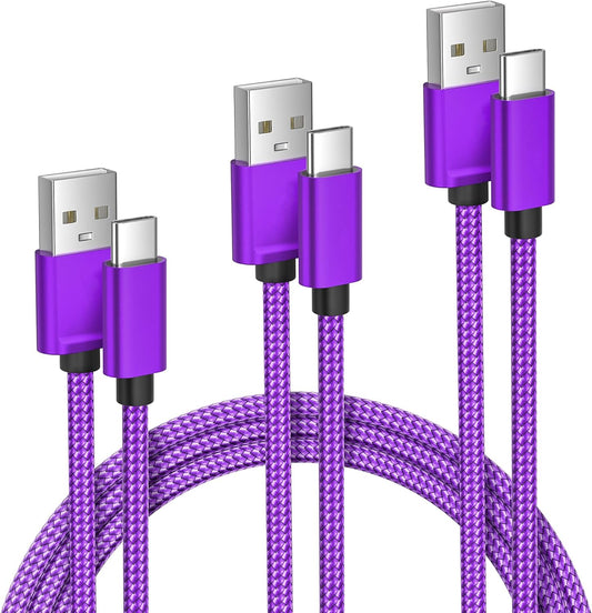 Elebase for iPhone 16 Pro Max Car Charger Cable 1.5/3.3/6.6FT 3 Pack,Type C Charging Cord for Car iPhone 16 Plus 15,Kindle Fire HD 2022 12th,10 9th,8 10th Generation,Samsung Galaxy S24,S23,A54 Flip 6