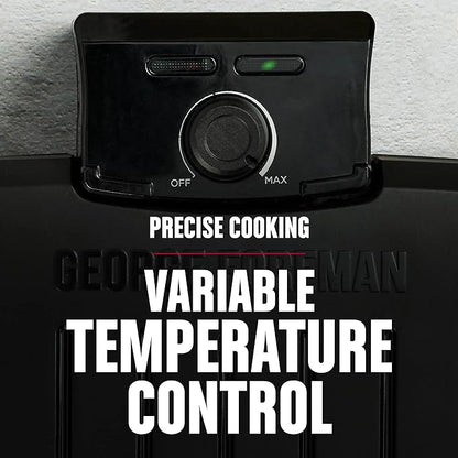 GEORGE FOREMAN® Contact Submersible™ Grill,5-Serving - Adjustable Temperature Control,Black Plates,Wash the entire-grill,(Pack of 2)