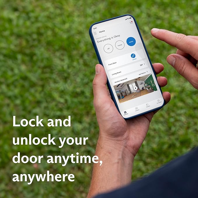 SimpliSafe Smart Lock Series 2 (White) for The Gen 3 Home Security System