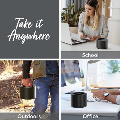 Bentgo Stainless Insulated Food Container - 2.4 Cups (19 oz), Triple-Layer Insulation, Vacuum Seal, Leak-Proof, Built-In Handle, Wide Opening, Premium Stainless Steel, for Cool/Warm Foods (Black)