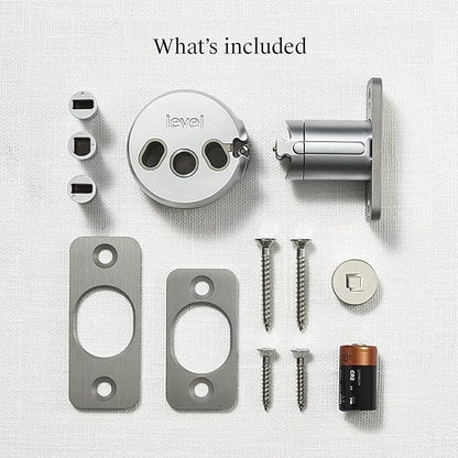 Level Bolt (Matter) Smart Deadbolt – Make Your Lock Smart Without Changing Keys or Hardware – Matter-Over-Thread, Keyless Entry & Remote Access via Apple Home, Google Home, Alexa, and for SmartThings