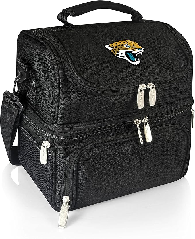 PICNIC TIME NFL unisex-adult NFL Pranzo Lunch Bag, Insulated Lunch Box with Picnic Set, Lunch Cooler Bag