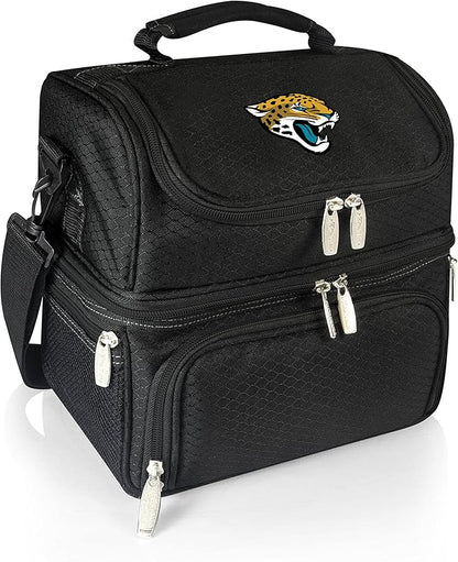PICNIC TIME NFL unisex-adult NFL Pranzo Lunch Bag, Insulated Lunch Box with Picnic Set, Lunch Cooler Bag