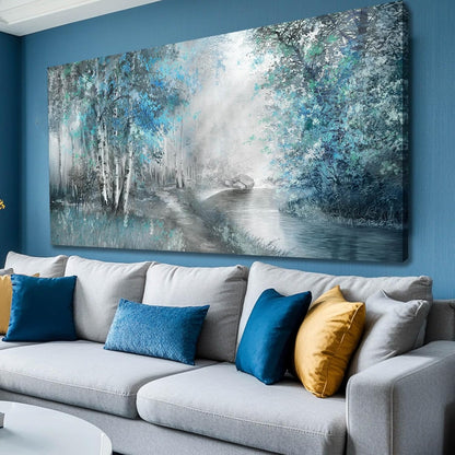 SOUGUAN Forest Pictures for Wall Canvas Art 30"x60" Plant Wall Decor Tree Artwork Painting Natural Decorations for Dining Room, Bedroom, Home Office, Kitchen