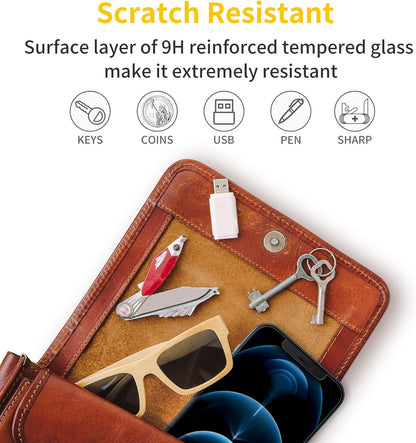 UNBREAKcable 3-Pack Screen Protector for iPhone 12 Pro Max, Double Shatterproof Tempered Glass [Easy Installation] [9H Hardness] [99.99% HD Clear] [Case Friendly] for iPhone 6.7 inch